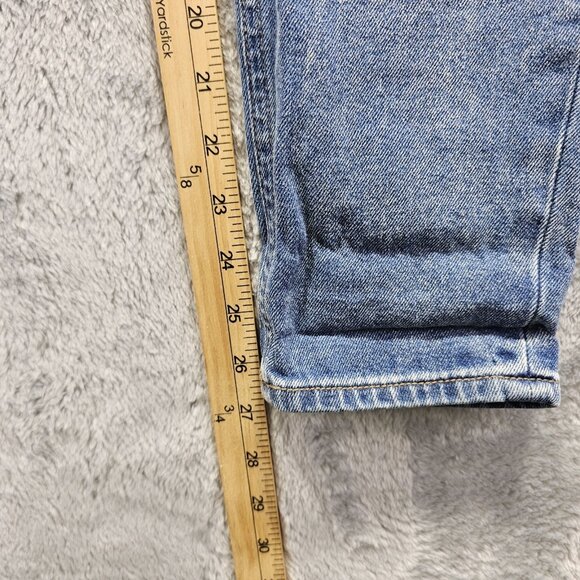American Eagle Jeans Womens Size 0 Medium Wash Mom Jean Stretch Distressed - Picture 11 of 13